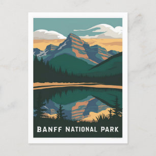Banff National Park Canada-stilist Vykort