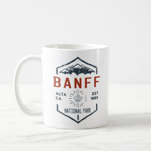 Banff National Park Canada Vintage Distress Kaffemugg