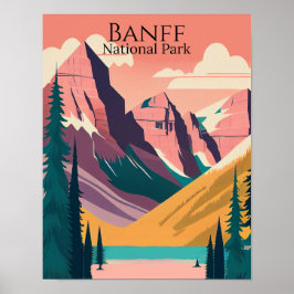 Banff National Park Contemporary Poster