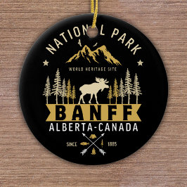 Banff National Park Cute Landscape Julgransprydnad Keramik