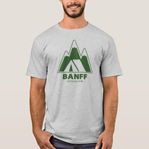 Banff National Park Fjäll Camping T Shirt