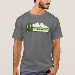 Banff National Park Grönt Rand T Shirt