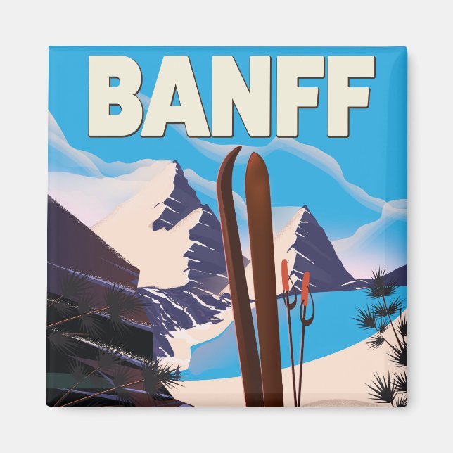 Banff National Park i Alberta, Kanada. Magnet (Framsidan)