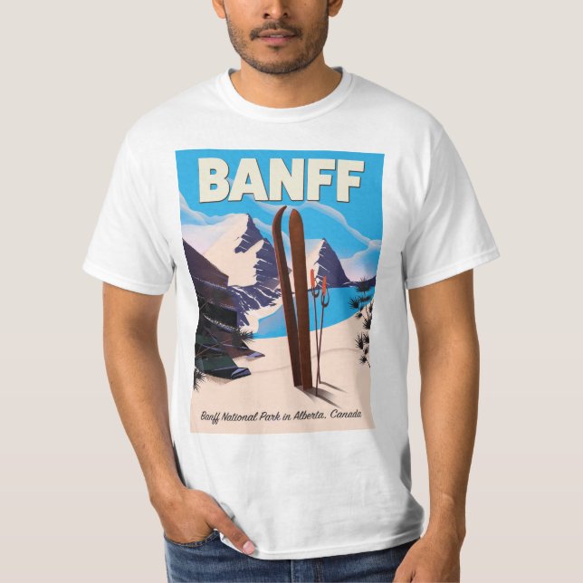 Banff National Park i Alberta, Kanada. Tee Shirt (Framsida)