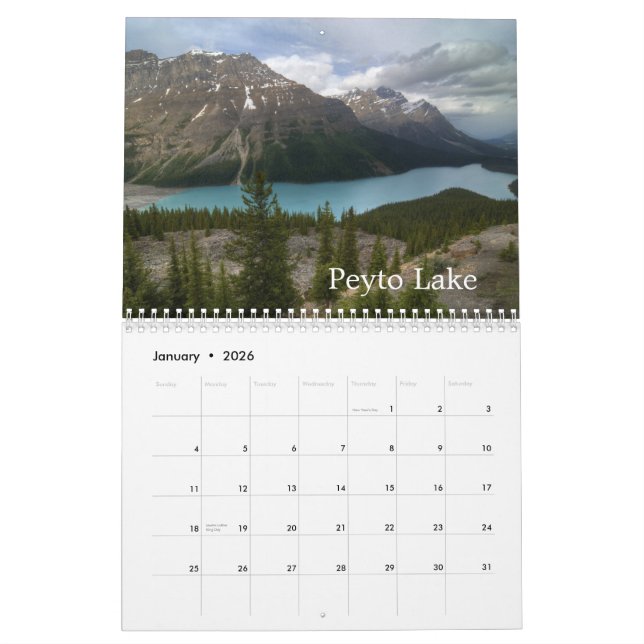 Banff National Park Kanada Kalender (Jan 2026)
