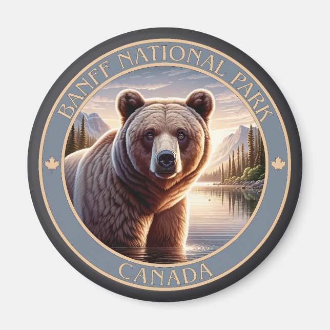 Banff National Park Kanada Magnet (Framsidan)