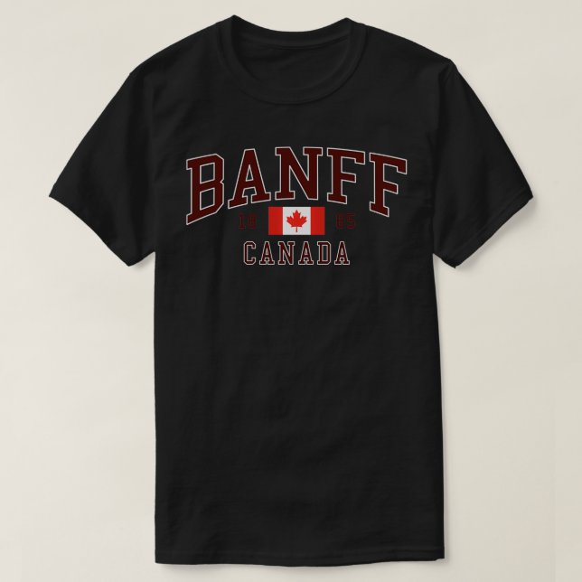 Banff National Park Kanada T Shirt (Design framsida)