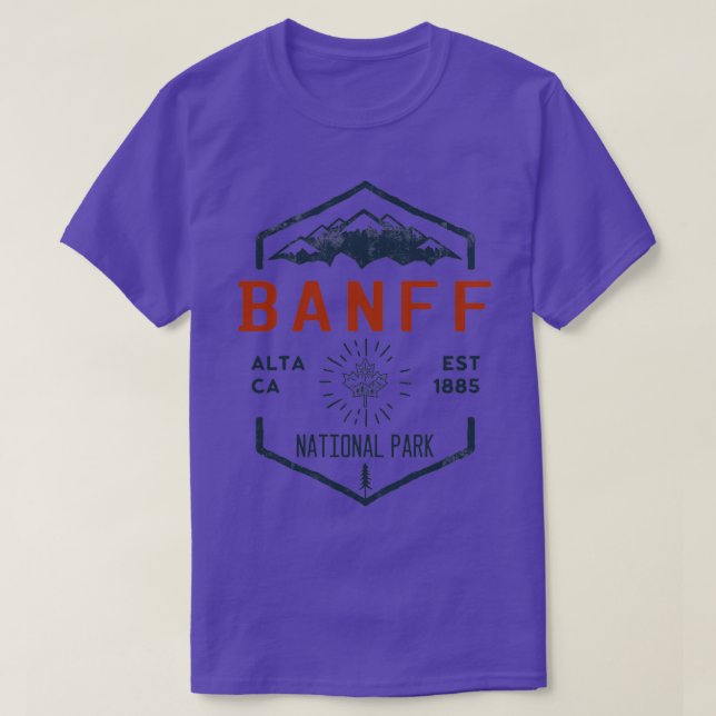 Banff National Park Kanada T Shirt (Design framsida)
