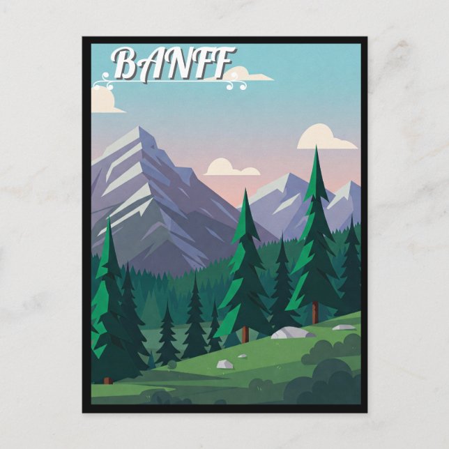 Banff National Park Kanada Vykort (Framsida)
