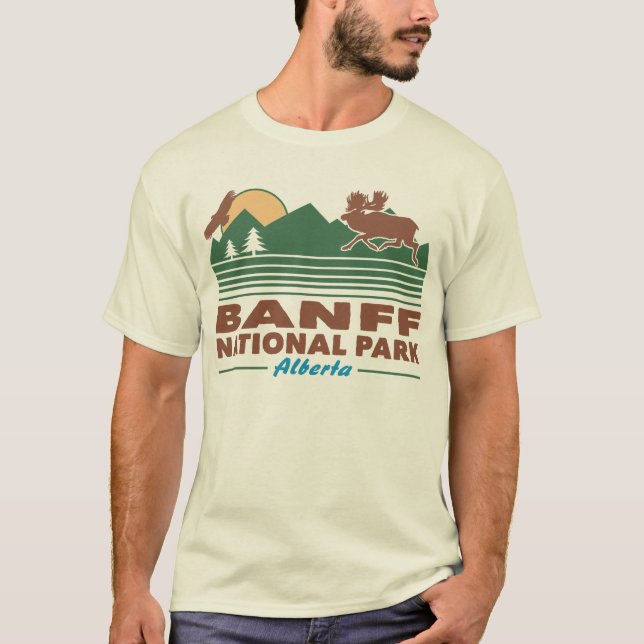 Banff National Park Moose Tee (Framsida)