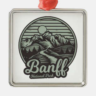 Banff National Park Mountain Trail Julgransprydnad Metall