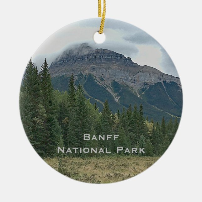 Banff National Park Mountain Travel Ornament (Framsidan)