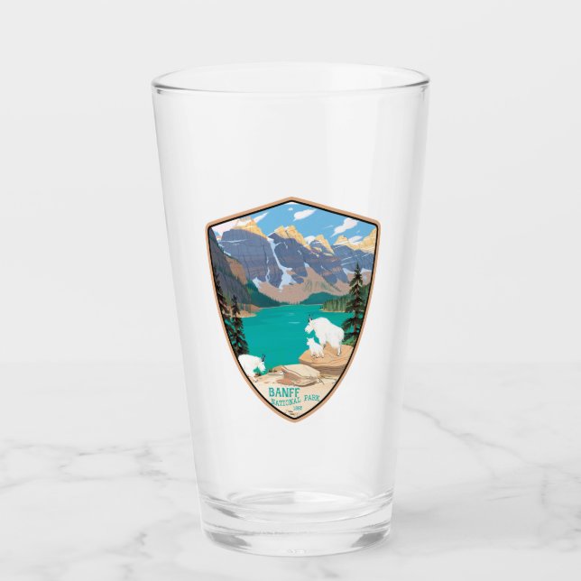 Banff National Park Pint Glass Glaskopp (Framsida)