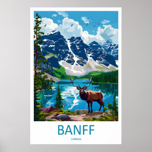 Banff National Park Resemina Affisch Väggkonst Ban