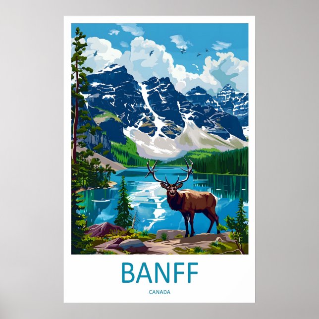Banff National Park Resemina Affisch Väggkonst Ban (Framsidan)