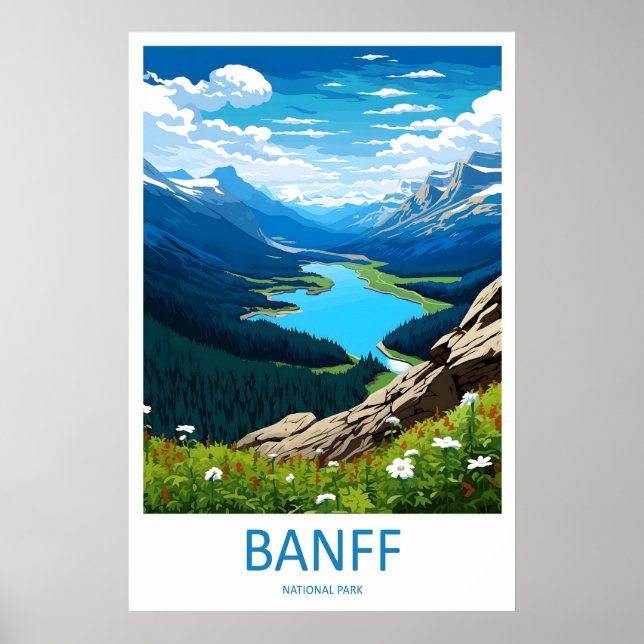 Banff National Park Resemina Tryck Väggkonst Banff (Framsidan)