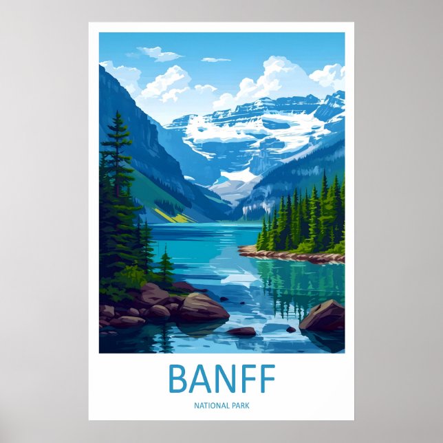 Banff National Park Resemina Tryck Väggkonst Banff (Framsidan)