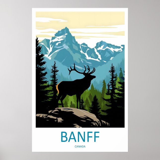 Banff National Park Resemina Tryck Väggkonst Banff (Framsidan)