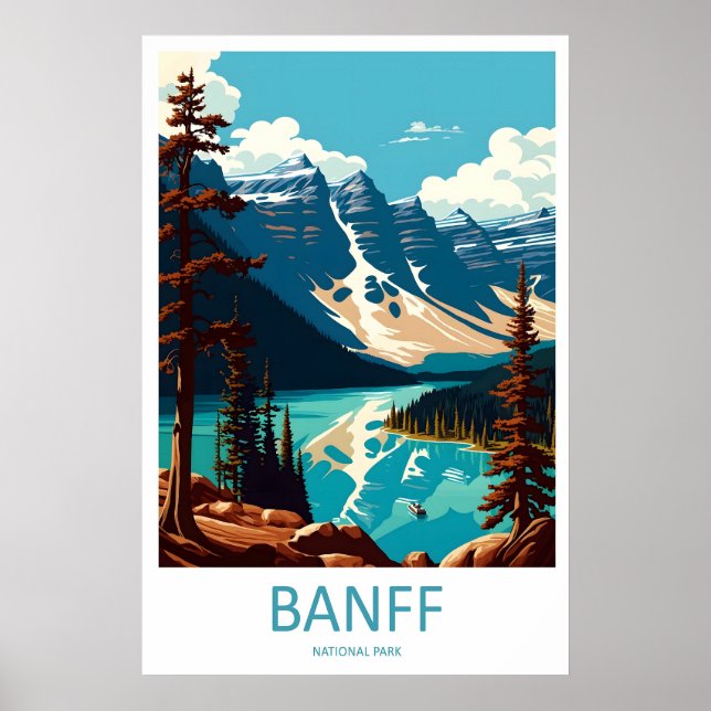 Banff National Park Resemina Tryck Väggkonst Banff (Framsidan)
