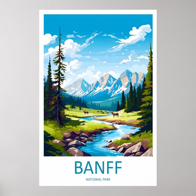 Banff National Park Resemina Utskrift Väggkonst Ba (Framsidan)