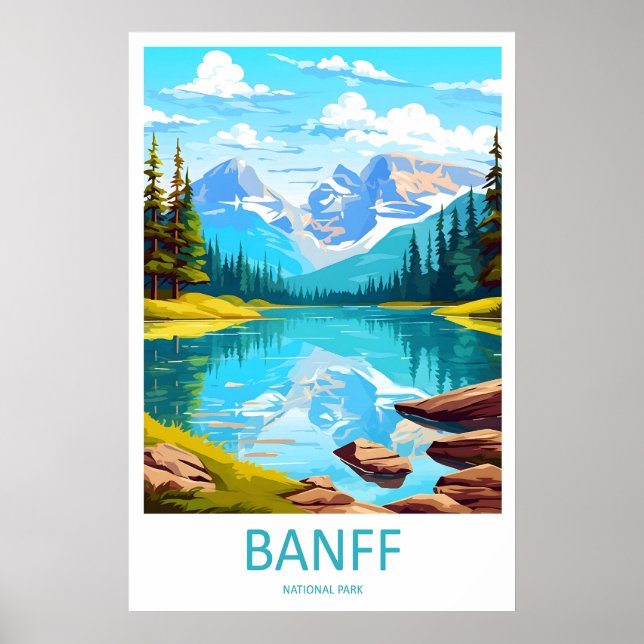 Banff National Park Reseminaalstryck Väggkonst Ban (Framsidan)