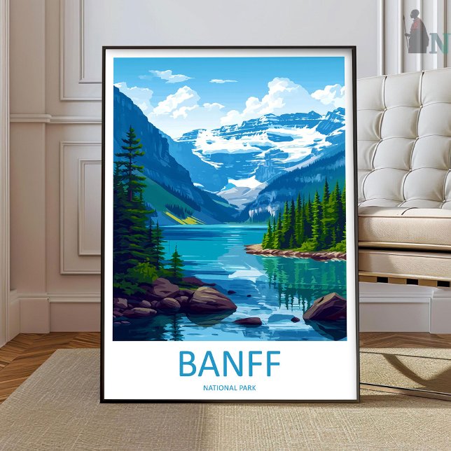 Banff National Park Resemini Tryck Väggkonst Banff (Skapare uppladdad)