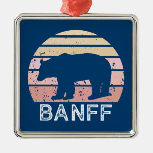 Banff National Park Retro Bear Julgransprydnad Metall