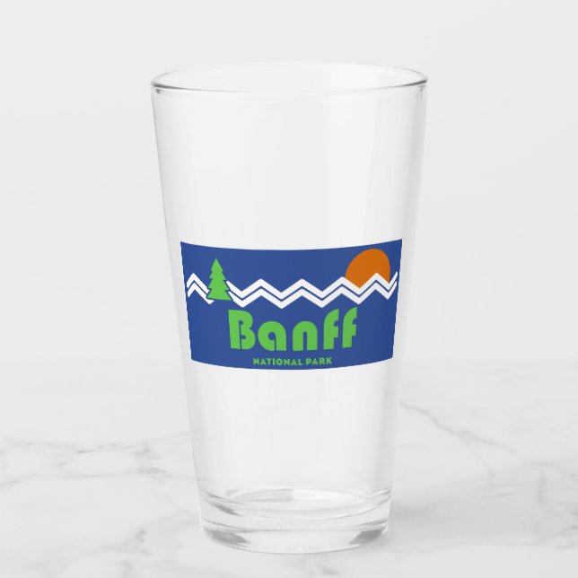 Banff National Park Retro Glaskopp (Framsida)