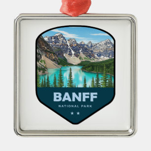 Banff National Park-sköld Julgransprydnad Metall