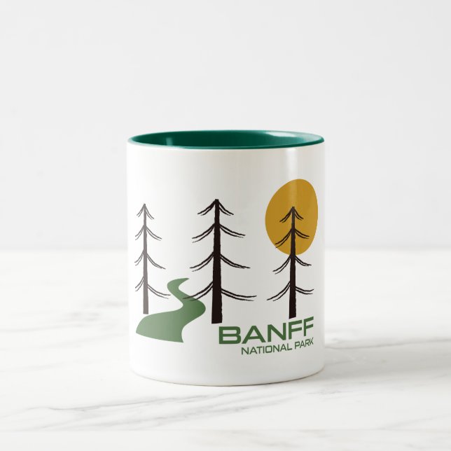 Banff National Park Trail Två-Tonad Mugg (Center)