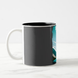 Banff National Park Vintage Minimal Retro Nature T Två-Tonad Mugg