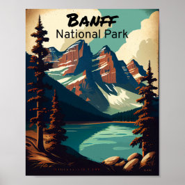 Banff National Park Vintage Poster