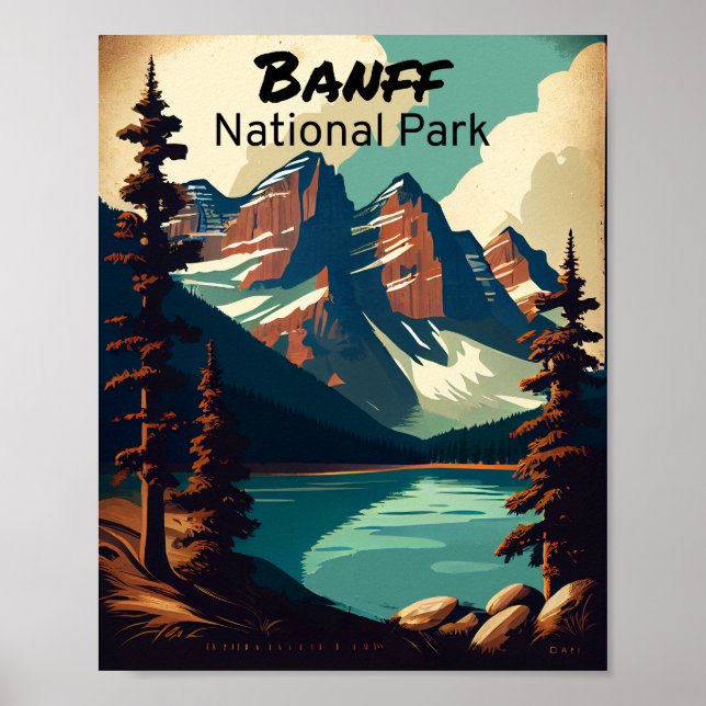 Banff National Park Vintage Poster (Framsidan)