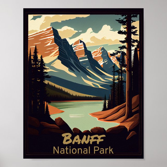 Banff National Park Vintage Poster (Framsidan)