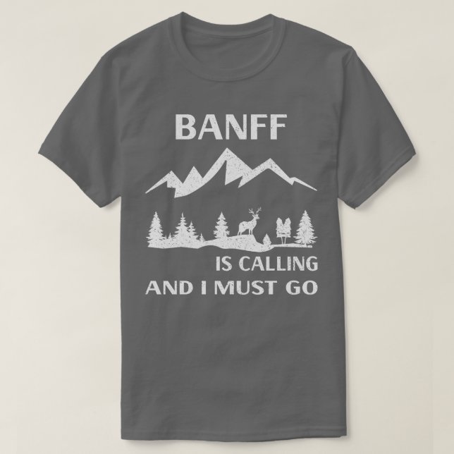 Banff nationalpark 1 t shirt (Design framsida)