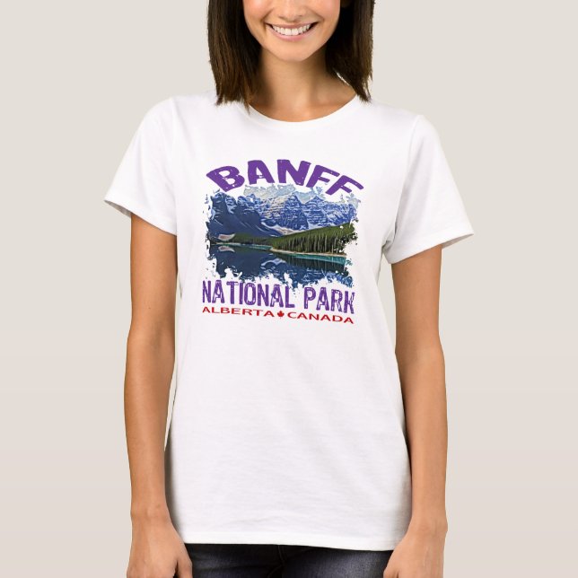 Banff nationalpark, Alberta Kanada T-shirt (Framsida)
