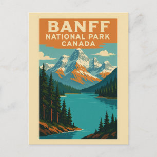 Banff Nationalpark Alberta Kanada Vintage Vykort