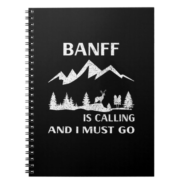 Banff nationalpark anteckningsbok (Framsidan)