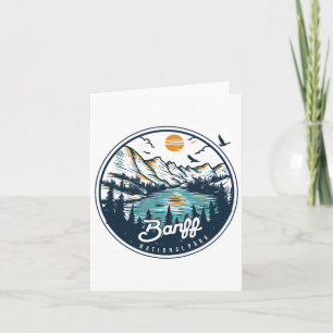 Banff nationalpark Hiking Souvenir Gift-able Kort
