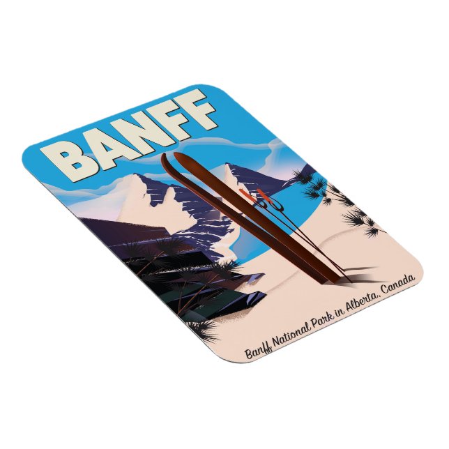 Banff nationalpark i Alberta, Kanada. Magnet (Högersidan)