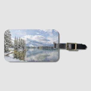 Banff nationalpark i vinter bagagebricka