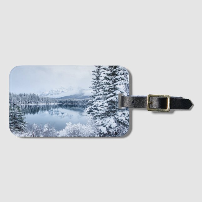 Banff nationalpark i vinter bagagebricka (Framsida horisontal)