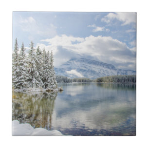 Banff nationalpark i vinter kakelplatta