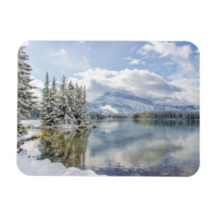 Banff nationalpark i vinter magnet