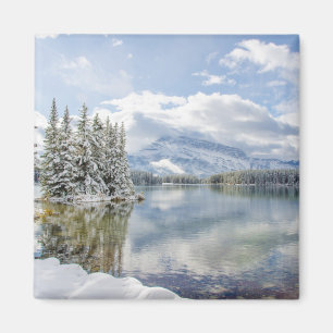 Banff nationalpark i vinter magnet