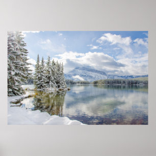 Banff nationalpark i vinter poster