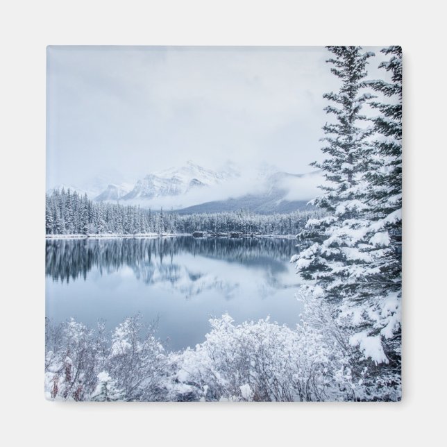 Banff nationalpark i Winter Magnet (Framsidan)
