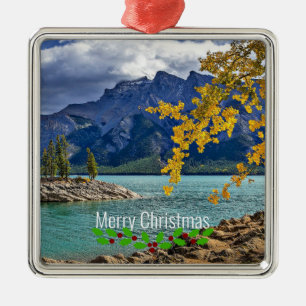 Banff nationalpark, jul, julgransprydnad metall