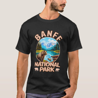 Banff Nationalpark Kanada Björnberg Vandring T Shirt
