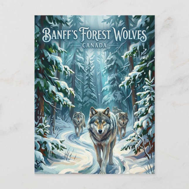 Banff nationalpark Kanada Vykort (Framsida)